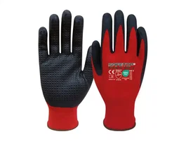 Safetop Guantes de nitrilo Fit-O-Lite Dots con puntos en la palma talla 9
