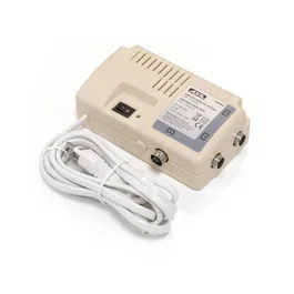 ENGEL Antena Amplificadora Interior UHF VHF 5G, 25 dB de Ganancia, 2 Puertos, Blanco