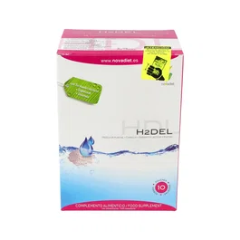 NOVADIET H2Del 10Sbrs. Complemento Alimenticio - 10 Sobres para Dietas de Control de Peso con Extractos de Plantas y Fermentos Lácticos