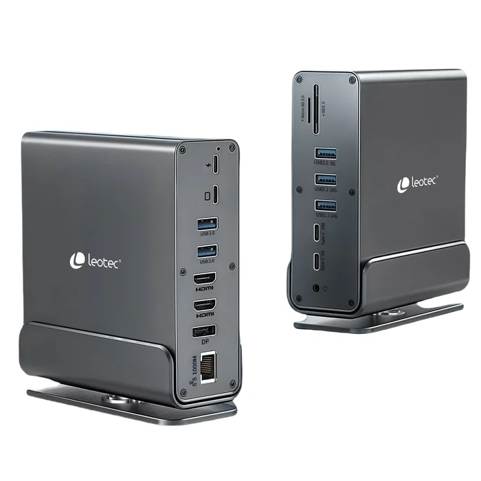 Leotec Docking Station 15 en 1 LEDS06 Gris Leotec Docking Station 15 en 1 LEDS06 Gris