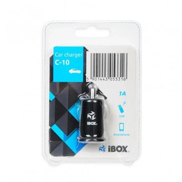 Ibox ICC10B Cargador USB para Mechero de Coche Negro Ibox ICC10B Cargador USB para Mechero de Coche Negro