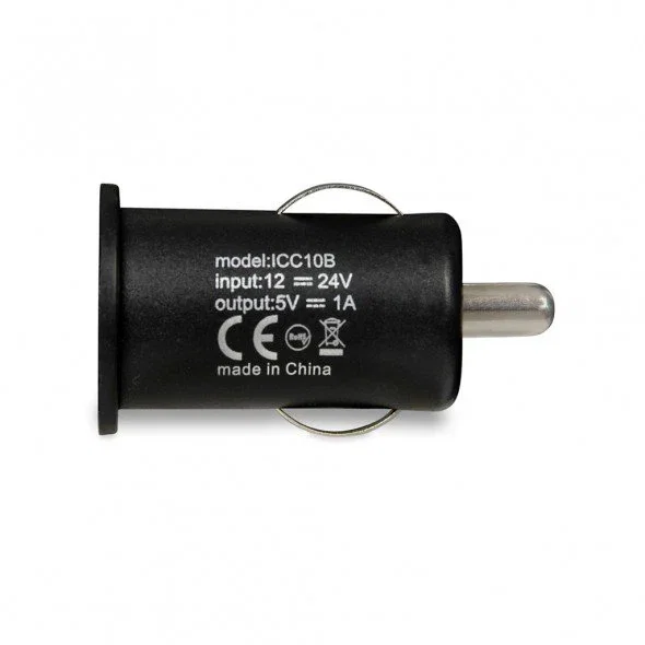 iBox ICC10B Cargador USB para Coche Negro, Encendedor Mechero, Smartphone