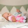 MGA Muñeco Baby Born Rosa Dormilón de 30 cm con Pijama y Gorrito de Peluche - Juguete Bebé