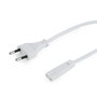 Gembird Cable de Corriente 2C Blanco, Cable de 8 Metros