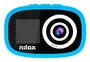 Nilox ACTION CAM KIDS - Cámara de acción infantil con pantalla LCD 2", Full HD 1280x960p, 12 MP CMOS, resistente agua IP67, color Azul