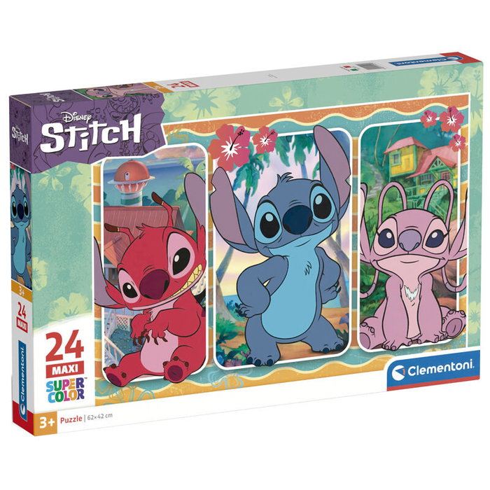 Clementoni Puzzle maxi Stitch Disney 24 piezas 62x42cm Clementoni Puzzle maxi Stitch Disney 24 piezas 62x42cm