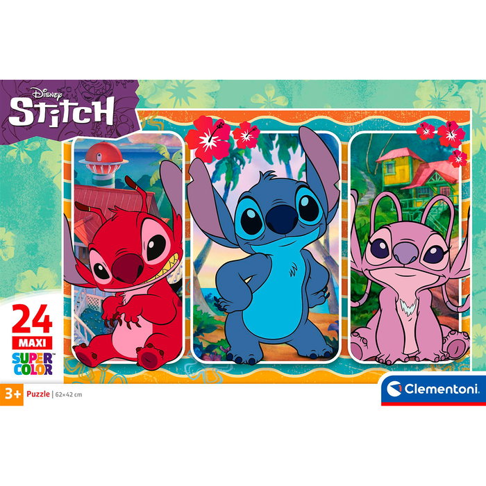CLEMENTONI Puzzle Maxi Stitch Disney 24 Piezas
