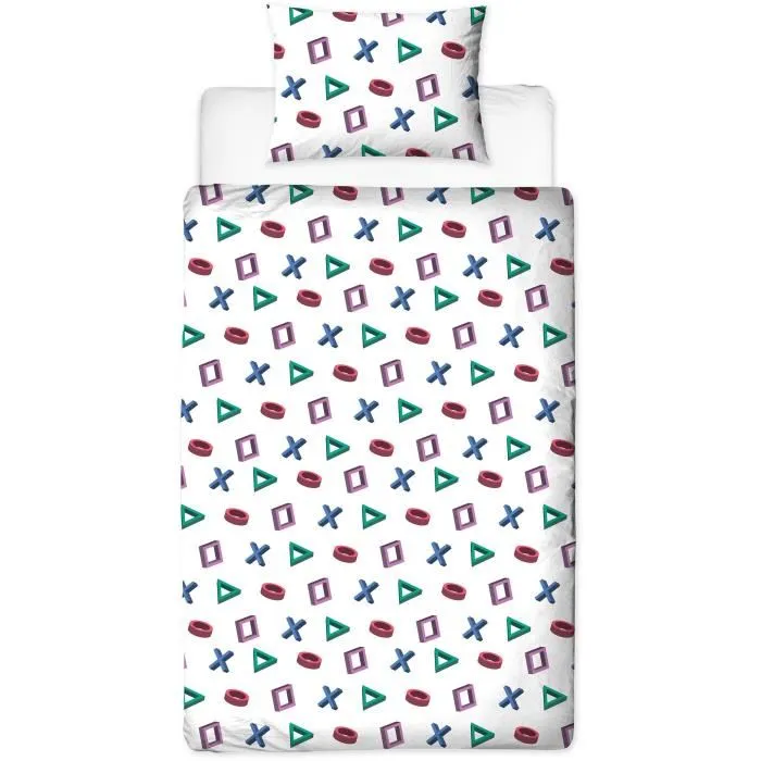Playstation PLA3700891712521 Juego de Cama Reversible Microfibra 140 x 200 cm + 1 Funda de Almohada 63 x 63 cm