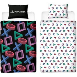 Playstation Juego de cama reversible de Microfibra con funda nórdica y funda de almohada