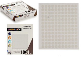 PINCELLO Etiquetas Adhesivas Diam 10 mm 7 Páginas (Set de 120)