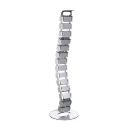 LogiLink Canaleta de cable flexible, 800x68 mm (18 juntas), plateado