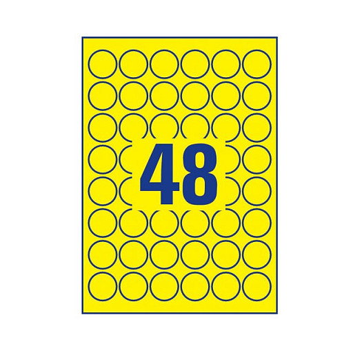 AVERY Zweckform Etiquetas de película resistentes al agua 30,0 x 30,0 mm