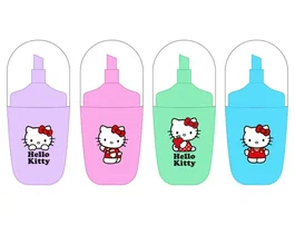 Safta Set de 4 Rotuladores Fluorescentes Hello Kitty