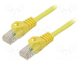 LANBERG Patch cord Cat 5e U/UTP 10m Amarillo