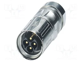 PHOENIX CONTACT Conector de enchufe industrial M17 ST, 7 pines, 630V, 14A, blindaje
