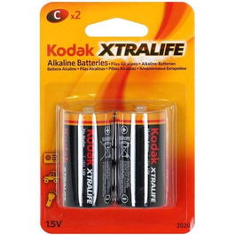 Kodak Pilas Extralife Alcalinas C Lr14 Pack 2 Unidades