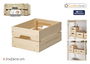 Inde Caja Madera Apilable 31 cm x 23 cm x 15 cm (4 Unidades)