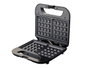 Argon Gofrera Sencilla Negra 750W 22.3x21.1x8 cm Acero y Plástico (Set de 6)