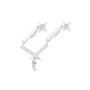Nilox Soporte de Mesa Giratorio e Inclinable de 2 Brazos Blanco