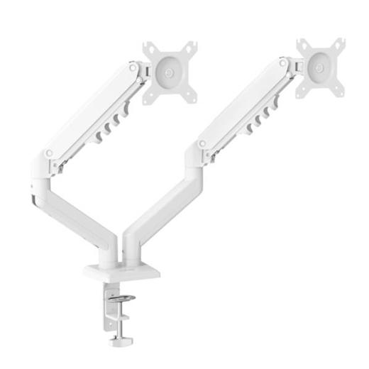 Nilox Soporte de Mesa Giratorio e Inclinable para Monitor hasta 32", 2 Brazos Articulados, Blanco Nilox Soporte de Mesa Giratorio e Inclinable para Monitor hasta 32", 2 Brazos Articulados, Blanco