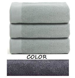 DKD Home Decor Toalla de Tocador de Algodón Gris 600GSM