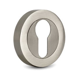 JANDEL Bocallave Zamak Ø50x10 mm Acabado Cuero, Pulillo Brillo, Latón Mate, Níquel Satinado, Negro