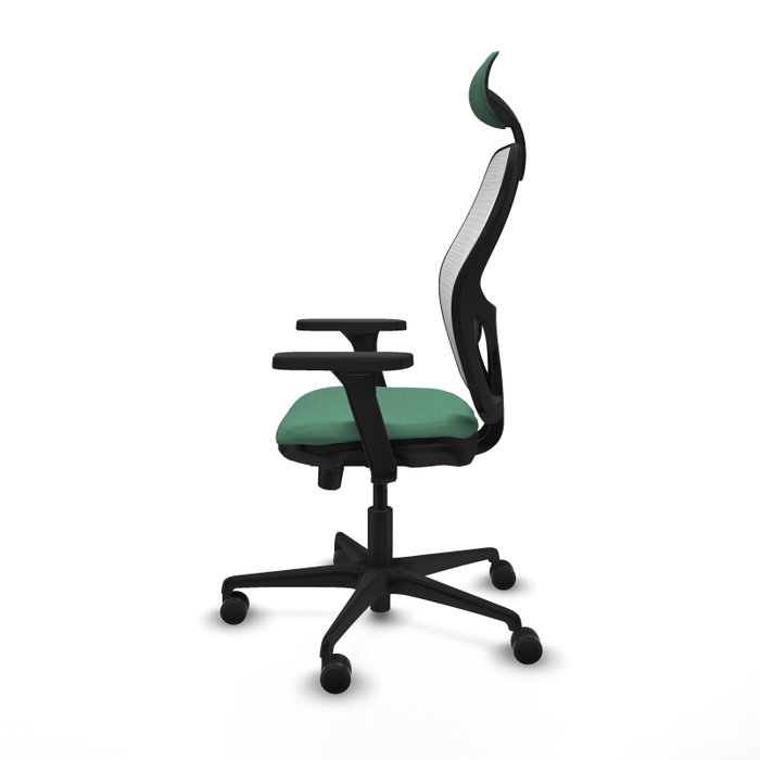 PIQUERAS Y CRESPO Silla de oficina Jorquera Verde esmeralda y Blanco