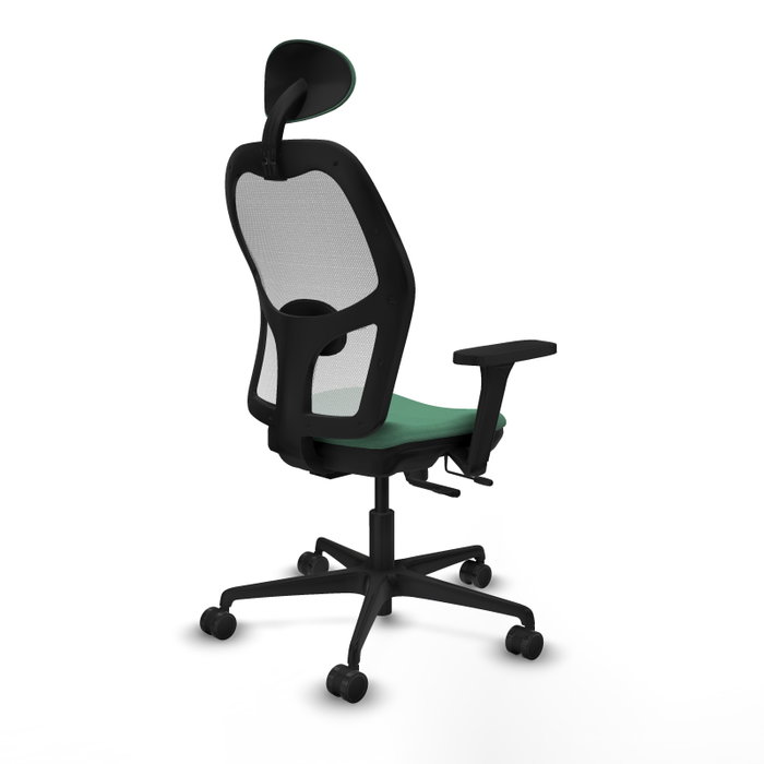 PIQUERAS Y CRESPO Silla de oficina Jorquera Verde esmeralda y Blanco