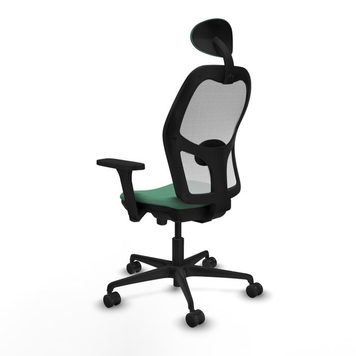 PIQUERAS Y CRESPO Silla de oficina Jorquera Verde esmeralda y Blanco