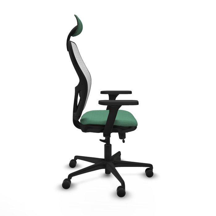 PIQUERAS Y CRESPO Silla de oficina Jorquera Verde esmeralda y Blanco