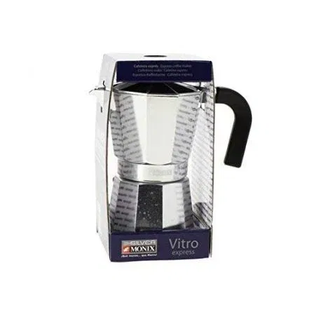 Cafetera Italiana Monix M620006 Acero Aluminio 6 Tazas