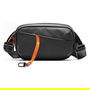 Inateck FB01002 Riñonera Unisex de Poliéster Negra 24.5cm x 14cm x 5.5cm