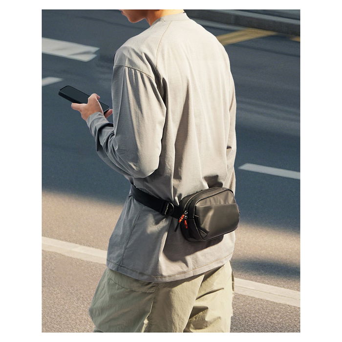 Inateck FB01002 Riñonera Unisex de Poliéster Negra 24.5cm x 14cm x 5.5cm