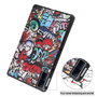 CoreParts Funda Rígida Tri-fold con Función Auto Encendido Estilo Grafiti para Xiaomi Redmi Pad 10.61 2022