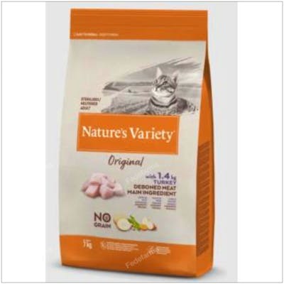 Nature's Variety Vet Feline Adult S Pavo sin Grano para Gatos Esterilizados 7kg