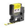 Dymo Rhino ID1-12 Tubo Termorretráctil Negro sobre Amarillo 12mm x 1,5m