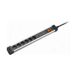 Bachmann Connectus 9xCEE7/3, 1xSchalter 2,0m CEE7/7 Gris