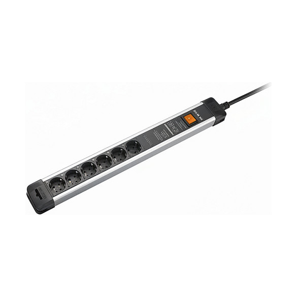 Bachmann Connectus 9xCEE7/3, 1xSchalter 2,0m CEE7/7 Gris Bachmann Connectus 9xCEE7/3, 1xSchalter 2,0m CEE7/7 Gris