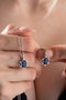 Heliophilia Silver NRZ999194 Conjunto Collar y Pendientes Plata de Ley 925 Blanco y Azul