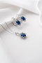 Heliophilia Silver NRZ999194 Conjunto Collar y Pendientes Plata de Ley 925 Blanco y Azul