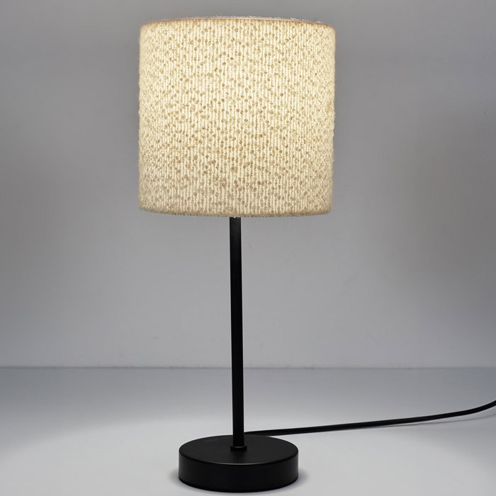 Home Deco Factory Lámpara Metal Pantalla Rizo Colección Natural