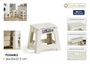 Confortime Taburete Plegable White 36x30x32.5cm