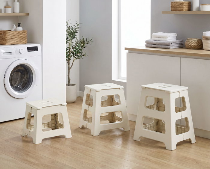 Confortime Taburete Plegable White 36x30x32.5cm