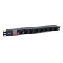 Equip Regleta de alimentación para rack 19 pulgadas 1U 8 tomas con interruptor