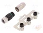 HARTING Conector M8 Hembra 4 Pines Recto IP67