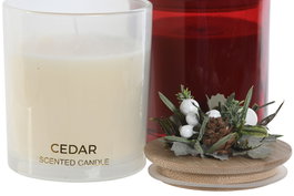 DKD Home Decor Vela de Cera de Parafina y Cristal 8x8x12,5 cm Surtida