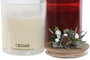 DKD Home Decor Vela de Cera de Parafina y Cristal 8x8x12,5 cm Surtida