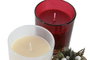 DKD Home Decor Vela de Cera de Parafina y Cristal 8x8x12,5 cm Surtida