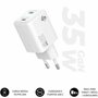 Subblim Cargador GaN 35W con Doble Puerto USB-C Blanco