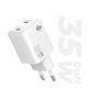 Subblim Cargador GaN 35W con Doble Puerto USB-C Blanco